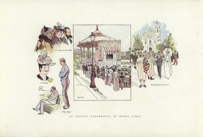 Zwerftochten van een kunstenaar, in Monte Carlo door Phil May