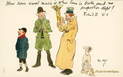 Hoe zuur zoete muziek is wanneer de tijd is gebroken en geen proportie wordt gehouden! door Phil May