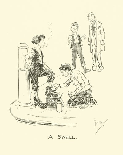 Illustratie voor Phil Mays Gutter-Snipes door Phil May