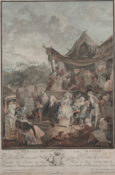 Le Menuet de la Mariée, 1786 door Philibert Louis Debucourt