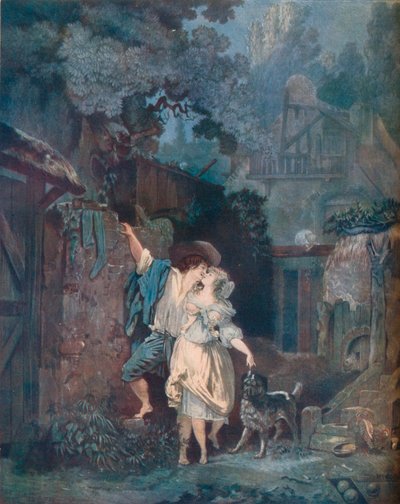 De Beklimming, of Het Ochtendafscheid, 1787 door Philibert Louis Debucourt