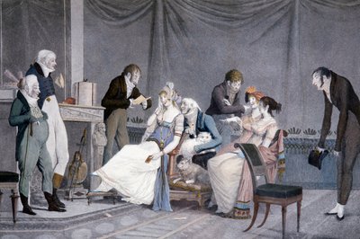 De bezoeken door Philibert Louis Debucourt