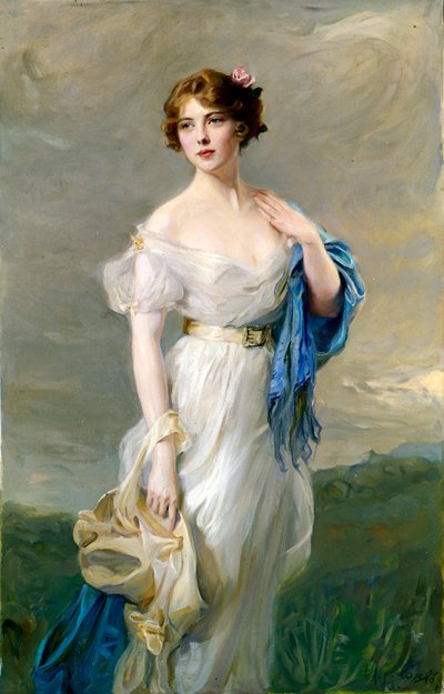 Portret van gravin Anastasia Mikhailovna de Torby, 19e eeuw door Philip de László