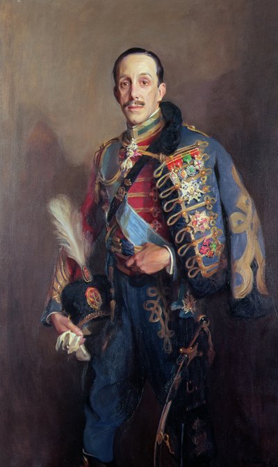 Portret van koning Alfonso XIII van Spanje (1886-1941) door Philip Alexius de Laszlo
