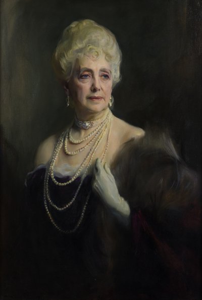 The Right Honourable Mabell Ogilvy Dowager Gravin van Airlie (1866-1956) door Philip Alexius de Laszlo