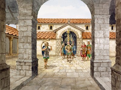 Housesteads Romeins fort, 3e eeuw, ca. 1990-2010 door Philip Corke