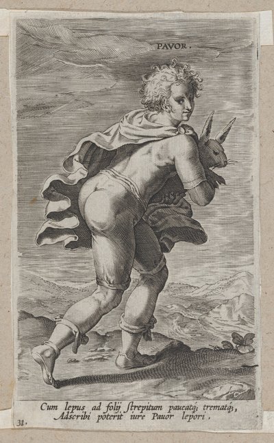Pavor, uit Prosopographia, ca. 1585-90 door Philip Galle