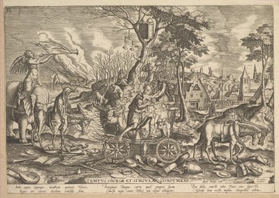 De triomf van de tijd door Philip Galle