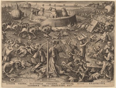 Moed door Philip Galle after Pieter Bruegel the Elder