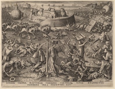 Moed door Philip Galle after Pieter Bruegel the Elder