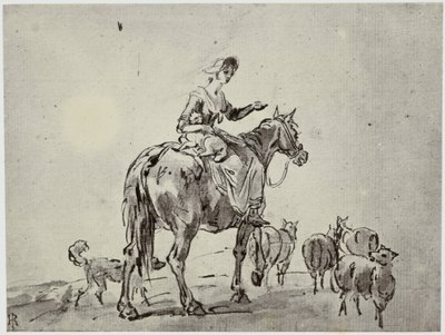 Gilpin, De herderin door Philip Henry Delamotte