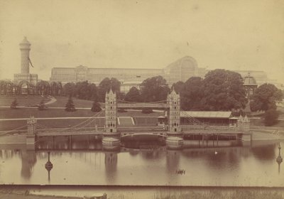 Voortgang van het Crystal Palace in Sydenham, 1854 door Philip Henry Delamotte