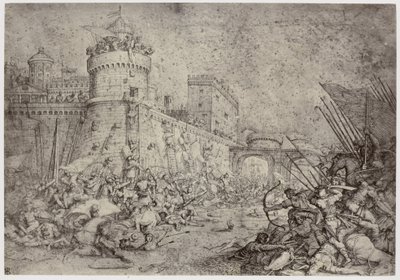 De bestorming van Jeruzalem door Philip Henry Delamotte
