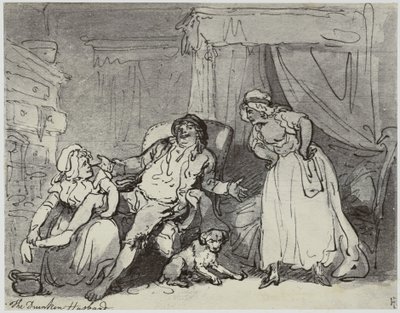 De dronken echtgenoot door Philip Henry Delamotte