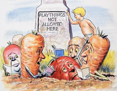 Antropomorfe groenten, illustratie uit 
