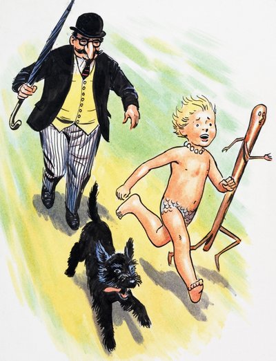 De achtervolging, illustratie uit 