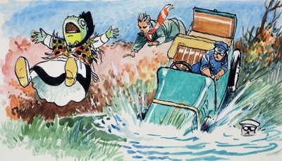 Pad van Paddenzaal (gouache op papier) door Philip Mendoza