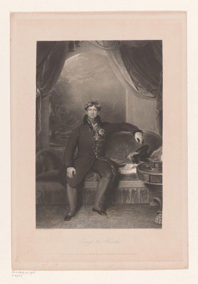 Portret van George IV van het Verenigd Koninkrijk door Philip Thomas