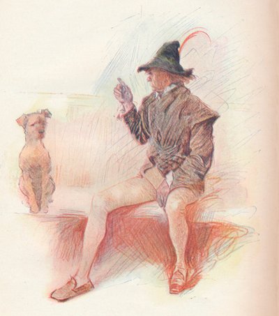 Launce en zijn hond, 1903 door Philip William May