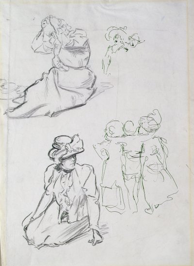 Studies op Hampstead Heath door Philip William May