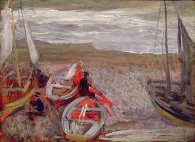 Boten op het strand, Southwold door Philip Wilson Steer