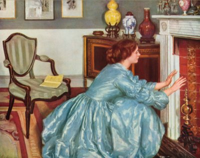Het einde van het hoofdstuk (kleurenlitho) door Philip Wilson Steer