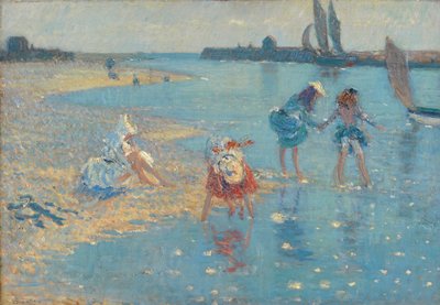 Walberswick, kinderen pootjebaden, 1891 door Philip Wilson Steer