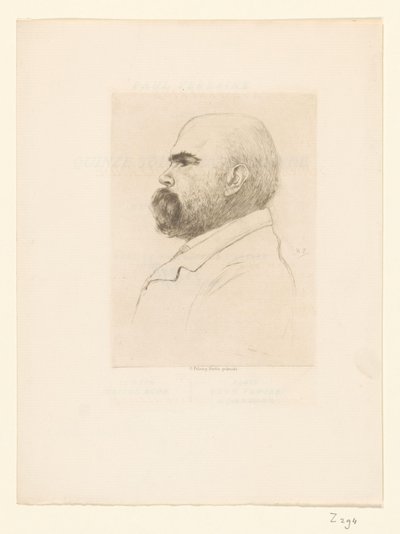 Portret van Paul Verlaine door Philip Zilcken