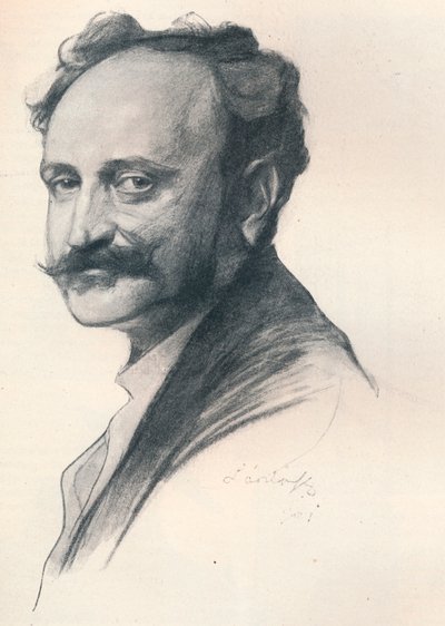 Schetsportret van Dr. Jules De Wlassics, Hongaars minister van Onderwijs, ca. 1901 door Philip de László