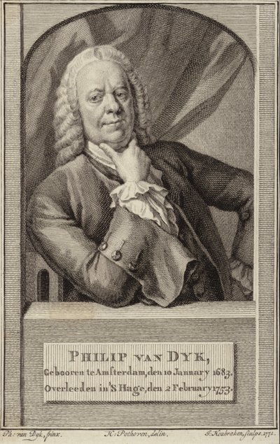 Portret van Philip van Dyck door Philip van Dyck
