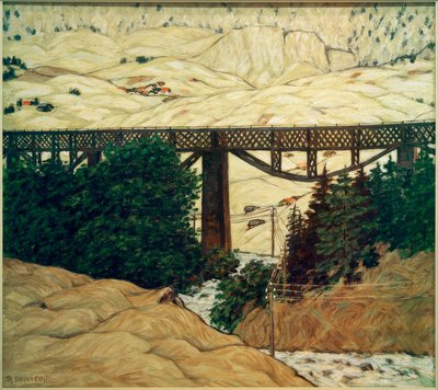 Brug, (viaduct) door Philipp Bauknecht