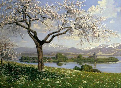 Beiers Landschap in de Lente door Philipp Graf