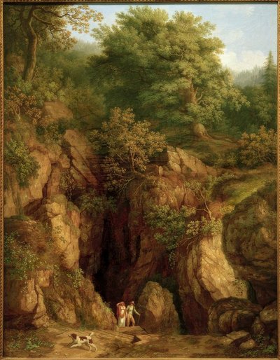 J.Ph. Hackert, Grot van de Heilige Franciscus op Monte Verna I door Philipp Hackert
