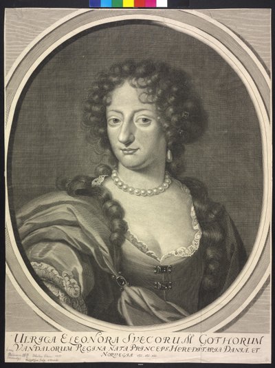 Prinses van Denemarken Ulrika Eleanore door Philipp Kilian