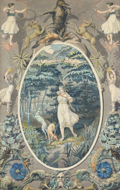De vreugde van de jacht, 1808-9 door Philipp Otto Runge