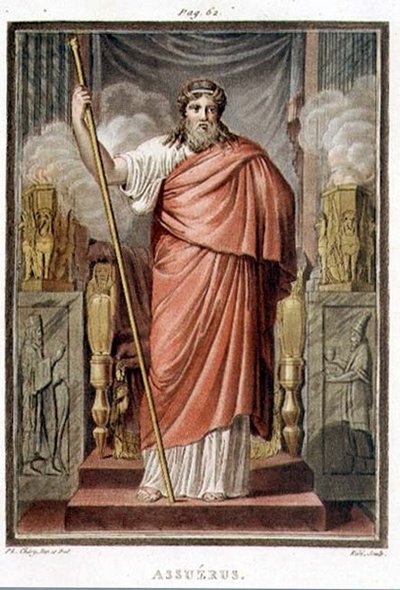 Ahasuerus, kostuum voor 