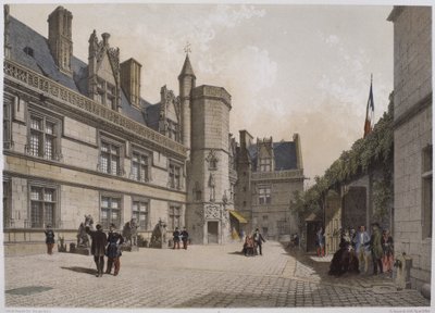 Cluny Hotel en Museum, Parijs, illustratie uit 