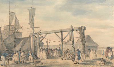 De Aankomst van een Hoy in Margate door Philippe Jacques de Loutherbourg
