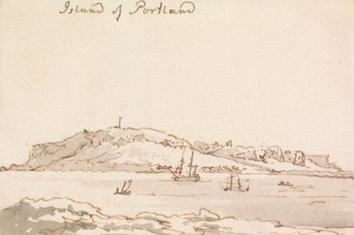 Het eiland Portland door Philippe Jacques de Loutherbourg