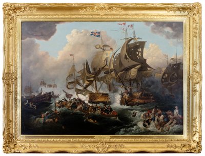 De glorieuze eerste juni door Philippe de (after) Loutherbourg