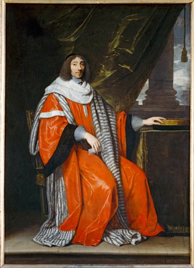 Jean-Antoine de Mesme, voorzitter van het Parlement van Parijs - Jean-Antoine de Mesmes, voorzitter van het Parlement van Parijs ... door Philippe de Champaigne