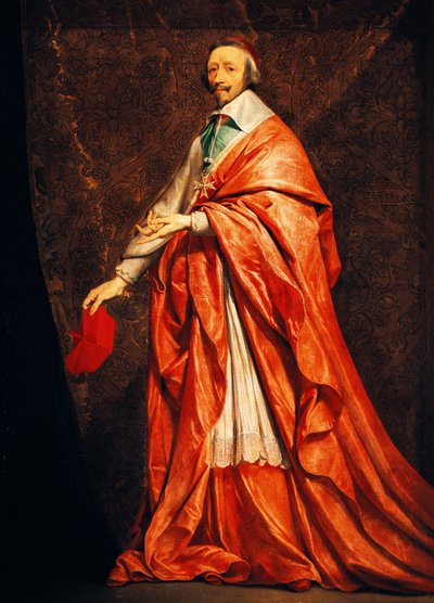 Portret van Armand-Jean du Plessis (Parijs) door Philippe de Champaigne