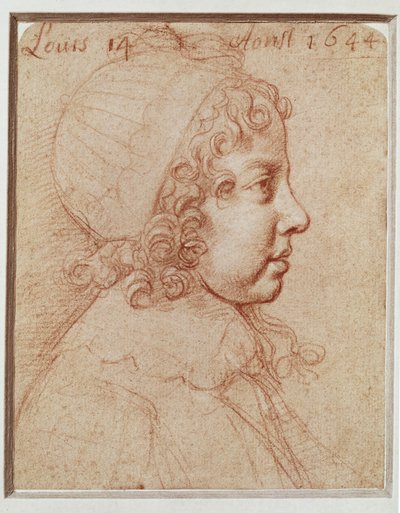 Portret van Louis XIV als kind ... door Philippe de Champaigne