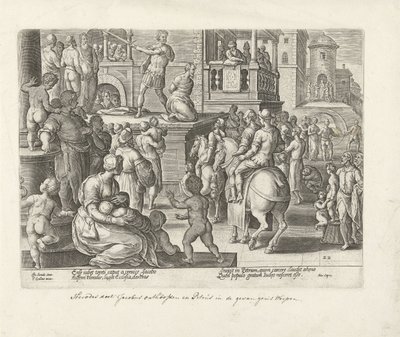 Onthoofding van Jakobus de Meerdere door Philips Galle (possibly)