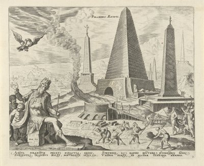 Piramiden van Egypte door Philips Galle