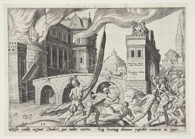 De verovering van Tirsah door Philips Galle