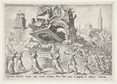 De vernietiging van Jericho door Philips Galle