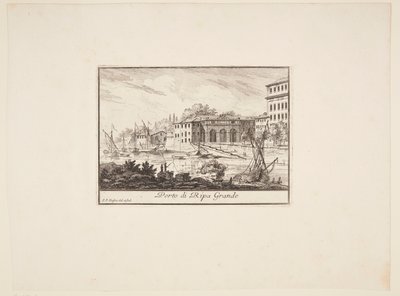 Deens: De haven van Ripo Grande door Philothée Francois Duflos