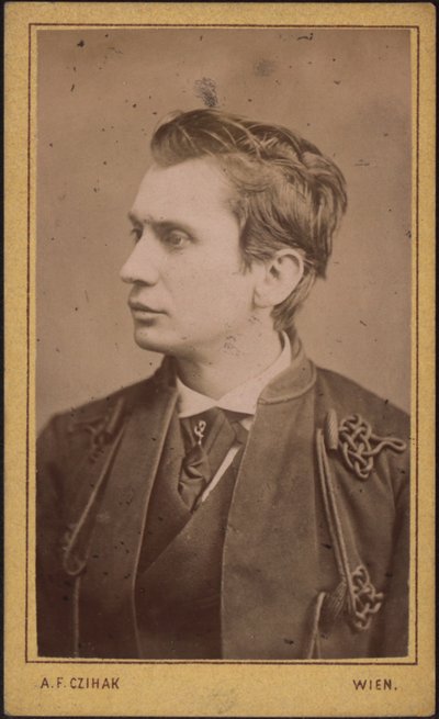Leopold von Sacher-Masoch door Photo studio Adolf F. Czihak.