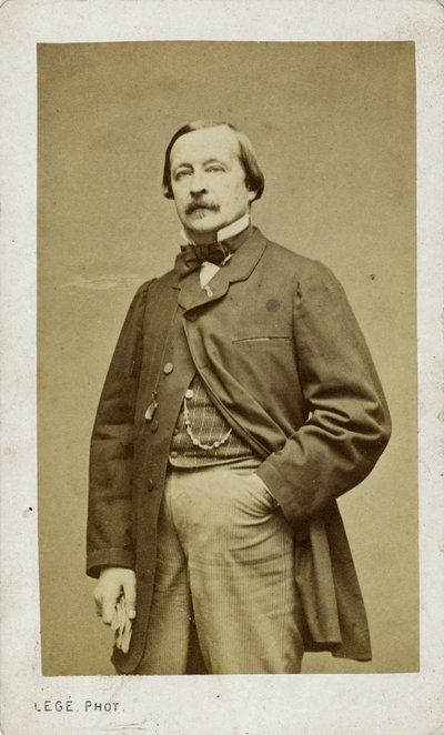 Portret van de pianist en componist Félix Le Couppey door Photo studio Legé and Bergeron.
